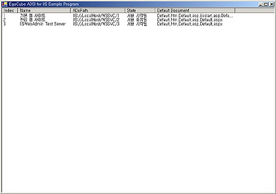 EgoCube ADSI for IIS Sample Program