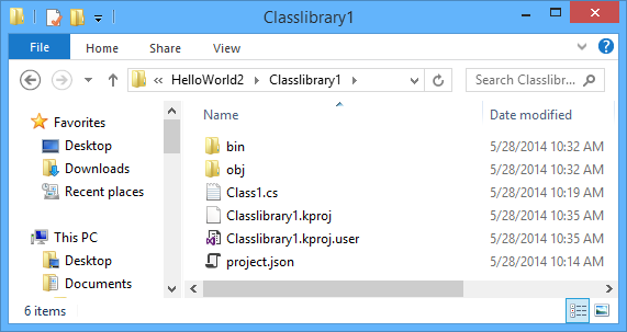 ClassLibrary1 folder